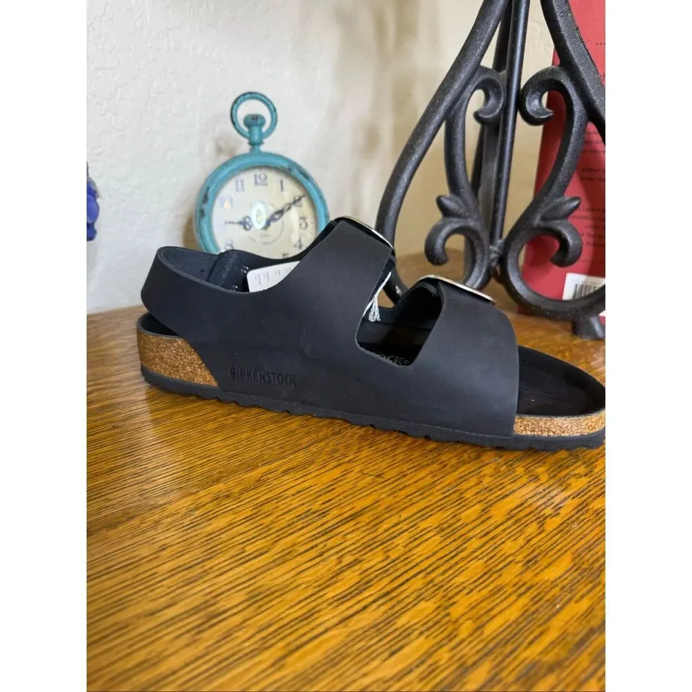 NEW Birkenstock Men’s/Women’s Milano Big Buckle Sandal Black Size11/L 9/M Summer